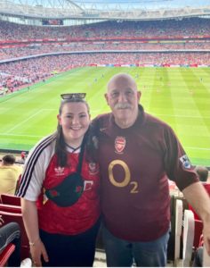 Olivia and Ian George at The Emirates